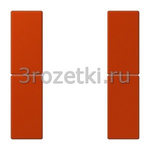 3rozetki.ru - Jung - LeCourbisier - [LC502TSA4320A] KNX кнопочный модуль F 50 с двумя парами кнопок rouge vermillon 59 .