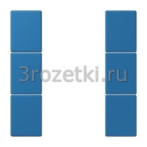 3rozetki.ru - Jung - LeCourbisier - [LC503TSA32030] KNX кнопочный модуль F 50 с тремя парами кнопок bleu c?rul?en 31 .