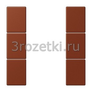 3rozetki.ru - Jung - LeCourbisier - [LC503TSA4320D] KNX кнопочный модуль F 50 с тремя парами кнопок terre sienne br?l?e 59 .