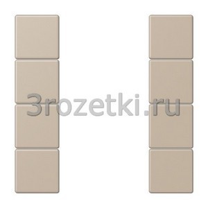 3rozetki.ru - Jung - LeCourbisier - [LC504TSA32142] KNX кнопочный модуль F 50 с четырьмя парами кнопок ombre naturelle claire .