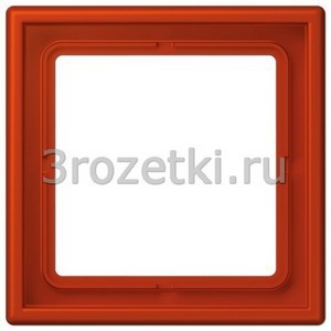 3rozetki.ru - Jung - LeCourbisier - [LC9814320A] Рамка 1кратная rouge vermillon 59 .