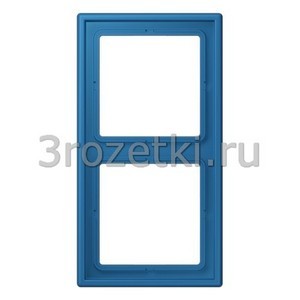 3rozetki.ru - Jung - LeCourbisier - [LC98232030] Рамка 2кратная bleu c?rul?en 31 .