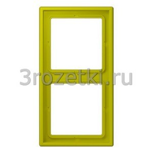 3rozetki.ru - Jung - LeCourbisier - [LC9824320F] Рамка 2кратная vert olive vif .