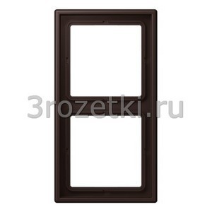 3rozetki.ru - Jung - LeCourbisier - [LC9824320J] Рамка 2кратная terre d‘ombre br?l?e 59 .