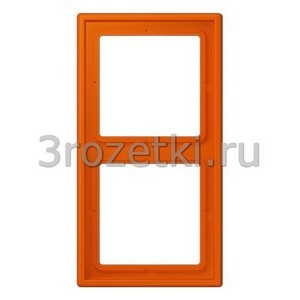 3rozetki.ru - Jung - LeCourbisier - [LC9824320S] Рамка 2кратная orange vif .