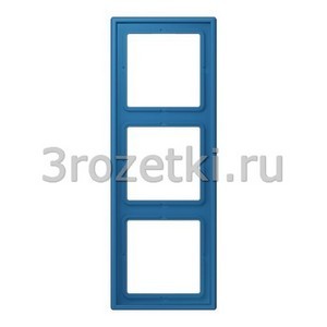 3rozetki.ru - Jung - LeCourbisier - [LC98332030] Рамка 3кратная bleu c?rul?en 31 .