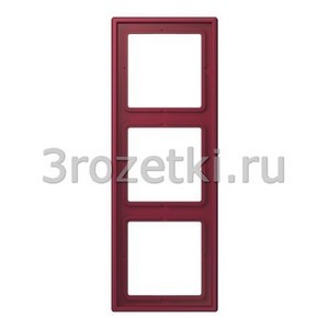 3rozetki.ru - Jung - LeCourbisier - [LC9834320M] Рамка 3кратная le rubis .