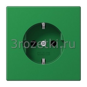 3rozetki.ru - Jung - [LS1520BFGN] SCHUKO®-розетка 16 A / 250 B ~, Термопласт (ударопрочный) блестящий, зелёный.