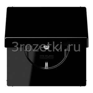 3rozetki.ru - Jung - [LS1520BFKIKLSW] SCHUKO®-розетка 16 A / 250 B ~, Термопласт (ударопрочный) блестящий, чёрный.