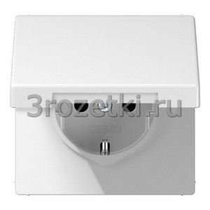 3rozetki.ru - Jung - [LS1520BFKIKLWW] SCHUKO®-розетка 16 A / 250 B ~, Термопласт (ударопрочный) блестящий, белый.