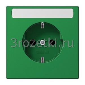 3rozetki.ru - Jung - [LS1520BFKINAGN] SCHUKO®-розетка 16 A / 250 B ~, Термопласт (ударопрочный) блестящий, зелёный.