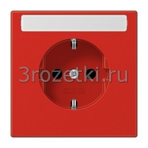 3rozetki.ru - Jung - [LS1520BFKINART] SCHUKO®-розетка 16 A / 250 B ~, Термопласт (ударопрочный) блестящий, красный.