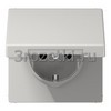 [LS1520BFKLLG] SCHUKO®-розетка 16 A / 250 B ~, Термопласт (ударопрочный) блестящий, светло-серый <Jung>