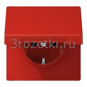 3rozetki.ru - Jung - [LS1520BFKLRT] SCHUKO®-розетка 16 A / 250 B ~, Термопласт (ударопрочный) блестящий, красный.