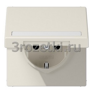 3rozetki.ru - Jung - [LS1520BFNAKL] SCHUKO®-розетка 16 A / 250 B ~, Термопласт (ударопрочный) блестящий, слоновая кость.