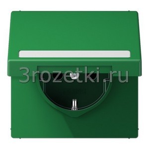 3rozetki.ru - Jung - [LS1520BFNAKLGN] SCHUKO®-розетка 16 A / 250 B ~, Термопласт (ударопрочный) блестящий, зелёный.