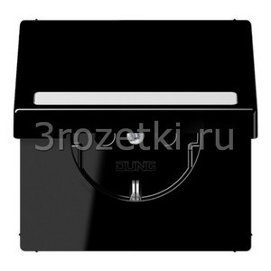 3rozetki.ru - Jung - [LS1520BFNAKLSW] SCHUKO®-розетка 16 A / 250 B ~, Термопласт (ударопрочный) блестящий, чёрный.