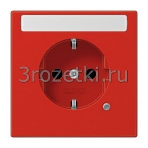 3rozetki.ru - Jung - [LS1520BFNAKORT] SCHUKO®-розетка 16 A / 250 B ~, Термопласт (ударопрочный) блестящий, красный.