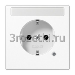 3rozetki.ru - Jung - [LS1520BFNAKOWW] SCHUKO®-розетка 16 A / 250 B ~, Термопласт (ударопрочный) блестящий, белый.