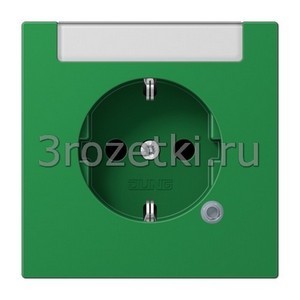 3rozetki.ru - Jung - [LS1520INAKOGN] SCHUKO®-розетка 16 A / 250 B ~, Термопласт (ударопрочный) блестящий, зелёный.