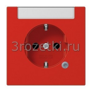 3rozetki.ru - Jung - [LS1520INAKORT] SCHUKO®-розетка 16 A / 250 B ~, Термопласт (ударопрочный) блестящий, красный.