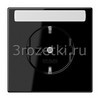 [LS1520KINASW] SCHUKO®-розетка 16 A / 250 B ~, Блестящий дуропласт (устойчив к механическим повреждениям), чёрный <Jung>