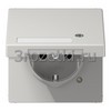 [LS1520NAKLKOLG] SCHUKO®-розетка 16 A / 250 B ~, Термопласт (ударопрочный) блестящий, светло-серый <Jung>