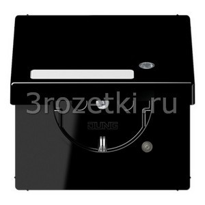 3rozetki.ru - Jung - [LS1520NAKLKOSW] SCHUKO®-розетка 16 A / 250 B ~, Термопласт (ударопрочный) блестящий, чёрный.