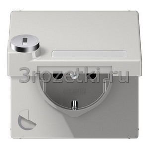 3rozetki.ru - Jung - [LS1520NAKLSLLG] SCHUKO®-розетка 16 A / 250 B ~, Термопласт (ударопрочный) блестящий, светло-серый.