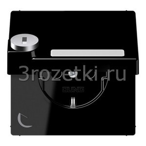 3rozetki.ru - Jung - [LS1520NAKLSLSW] SCHUKO®-розетка 16 A / 250 B ~, Термопласт (ударопрочный) блестящий, чёрный.