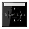 [LS1520NAKOSW] SCHUKO®-розетка 16 A / 250 B ~, Блестящий дуропласт (устойчив к механическим повреждениям), чёрный <Jung>