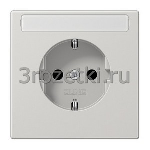 3rozetki.ru - Jung - [LS1520NALG] SCHUKO®-розетка 16 A / 250 B ~, Блестящий дуропласт (устойчив к механическим повреждениям), светло-с.