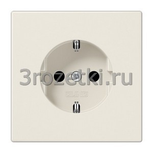 3rozetki.ru - Jung - [LS1521] SCHUKO®-розетка 16 A / 250 B ~, Блестящий дуропласт (устойчив к механическим повреждениям), слоновая.