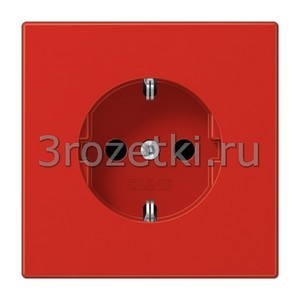 3rozetki.ru - Jung - [LS1521BFRT] SCHUKO®-розетка 16 A / 250 B ~, Термопласт (ударопрочный) блестящий, красный.