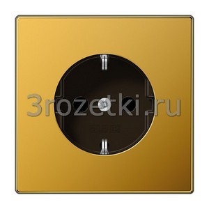 3rozetki.ru - Jung - [LS1521KIGGO] SCHUKO®-розетка 16 A / 250 B ~, Металлическое исполнение, золото.