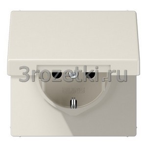 3rozetki.ru - Jung - [LS1521KIKL] SCHUKO®-розетка 16 A / 250 B ~, Блестящий дуропласт (устойчив к механическим повреждениям), слоновая.