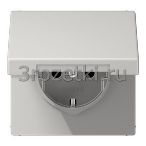 3rozetki.ru - Jung - [LS1521KIKLLG] SCHUKO®-розетка 16 A / 250 B ~, Блестящий дуропласт (устойчив к механическим повреждениям), светло-с.