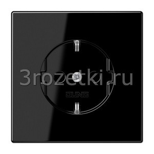 3rozetki.ru - Jung - [LS1521KISW] SCHUKO®-розетка 16 A / 250 B ~, Блестящий дуропласт (устойчив к механическим повреждениям), чёрный.