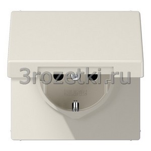 3rozetki.ru - Jung - [LS1521KL] SCHUKO®-розетка 16 A / 250 B ~, Блестящий дуропласт (устойчив к механическим повреждениям), слоновая.