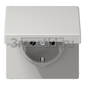 3rozetki.ru - Jung - [LS1521KLLG] SCHUKO®-розетка 16 A / 250 B ~, Блестящий дуропласт (устойчив к механическим повреждениям), светло-с.