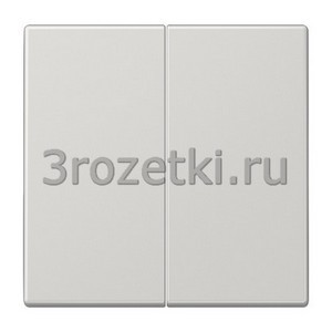 3rozetki.ru - Jung - [LS1565.07LG] Клавиша короткого хода, Блестящий дуропласт (устойчив к механическим повреждениям), светло-серый.