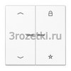 [LS1701PWW] Центральная плата универсальная «стрелки», Блестящий дуропласт (устойчив к механическим повреждениям <Jung>