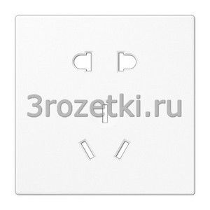 3rozetki.ru - Jung - [LS3521-5CNWWPL] Накладка, Блестящий дуропласт (устойчив к механическим повреждениям), белый.