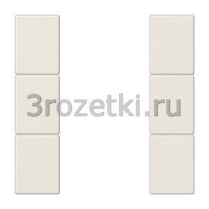 3rozetki.ru - Jung - [LS503TSA] Набор накладок 3 группы, Термопласт (ударопрочный) блестящий, слоновая кость.