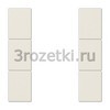 [LS503TSA] Набор накладок 3 группы, Термопласт (ударопрочный) блестящий, слоновая кость <Jung>