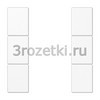 [LS503TSAWW] Набор накладок 3 группы, Термопласт (ударопрочный) блестящий, белый <Jung>