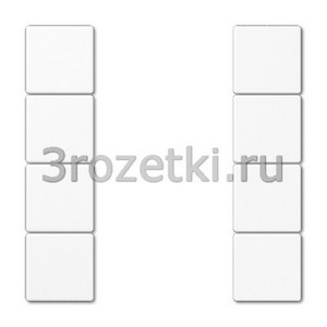 3rozetki.ru - Jung - [LS504TSAWW] Набор накладок 4 группы, Термопласт (ударопрочный) блестящий, белый.