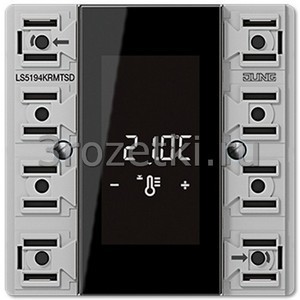 3rozetki.ru - Jung - [LS5194KRMTSD] KNX комнатный контроллер-дисплей, компактный, 4 группы.