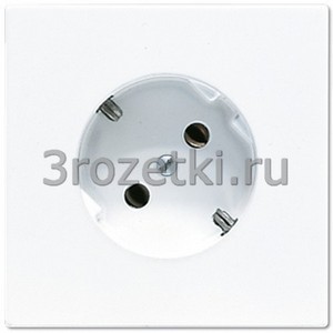 3rozetki.ru - Jung - [LS520-45WW] SCHUKO®-розетка 45°, 16 A / 250 B ~, Блестящий дуропласт (устойчив к механическим повреждениям), бел.