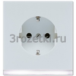 3rozetki.ru - Jung - [LS520-OLGLEDW] SCHUKO®-розетка 16 A / 250 B ~, светло-серый (лакиров. алюминий).